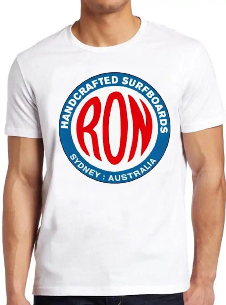 

Ron Surfboards T Shirt Retro Surf Sydney Australia Beach Cool Gift Tee 107