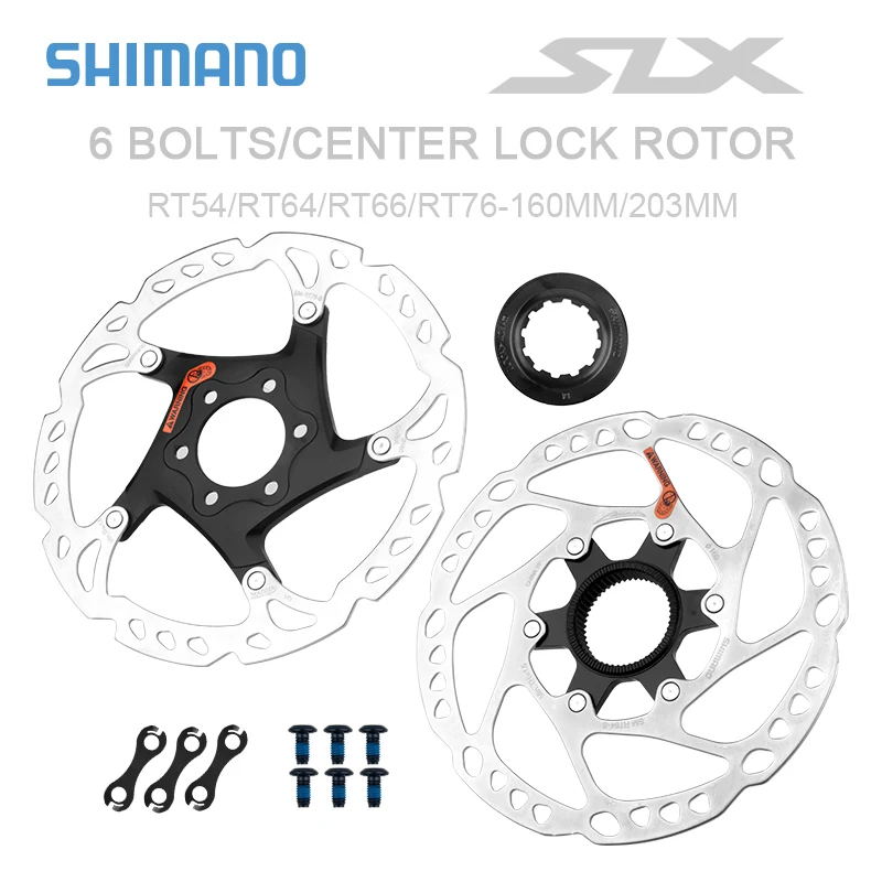 SHIMANO SM-RT76 SM-RT66 SM-RT64 SM-RT54 Disc Brake Rotors 160mm SM-RT66 203mm SLX ZEE DEORE MTB Cycling Parts 2 pairs