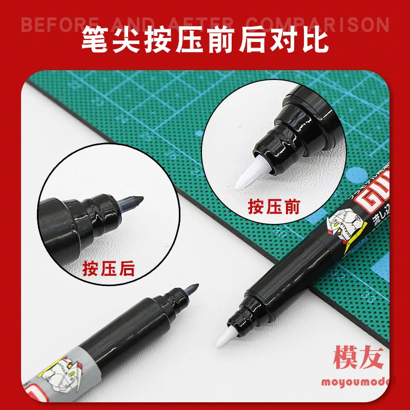 Mark Pen MRHOBBY Penetrating Pen GM301-303 Inflow Type Model Element Assembly Tool Coloring Oil