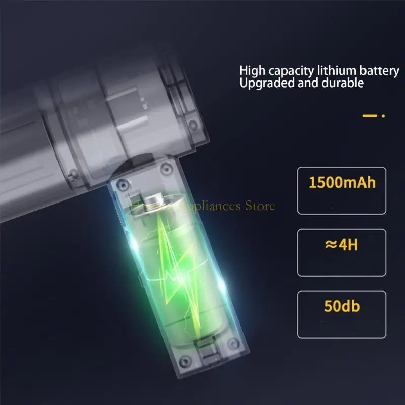 D0ab xe động Máy hút bụi Buster Buster không dây Không khí Máy bay không khí cho tóc thú cưng, Bàn phím máy tính 2000PA