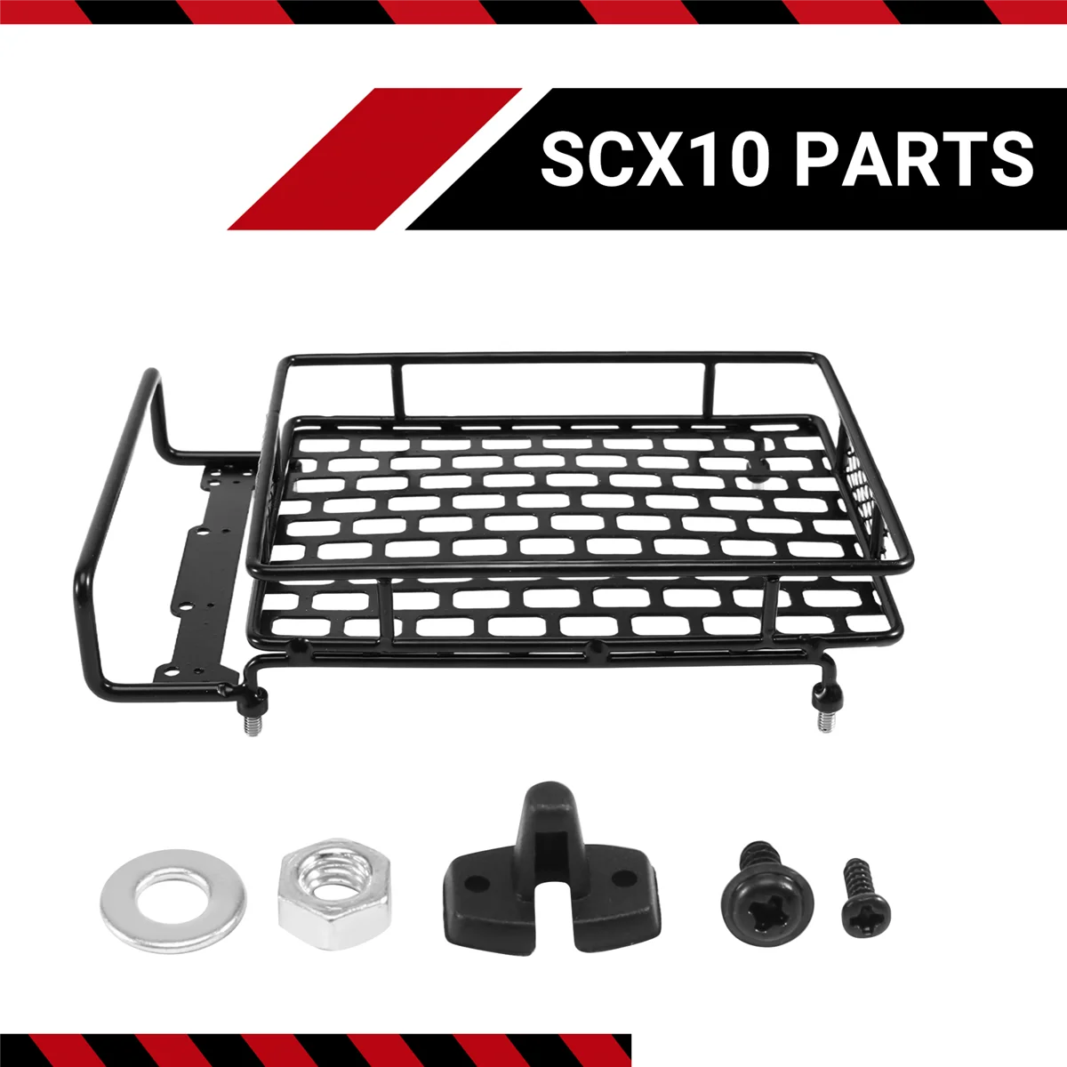 Roof Luggage Rack LED Light Bar for Wrangler Tamiya CC01 Axial SCX10 Aluminum Alloy Luggage Rack Car Roof Rack