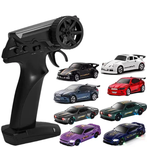 1/64 or 1/43 Mini Drift RC Car 4WD Remote Control Racing Vehicle with LED Lights Radio Controlled High Speed Car Desktop Toys