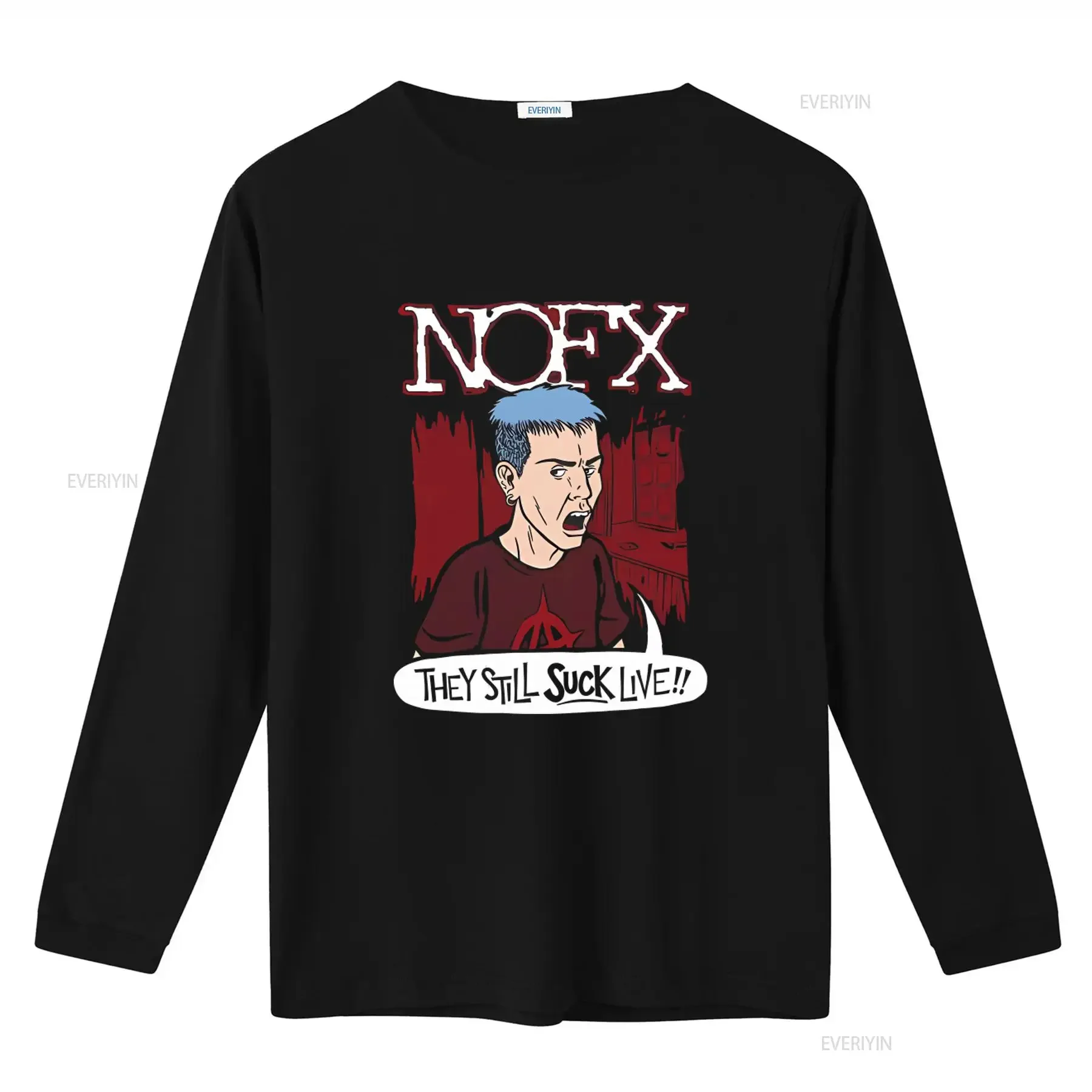 Cotton T Shirt NOFX They Still Suck Live Print Punk Rock Band Concert Tour 2022 vintage Washed designer clothes