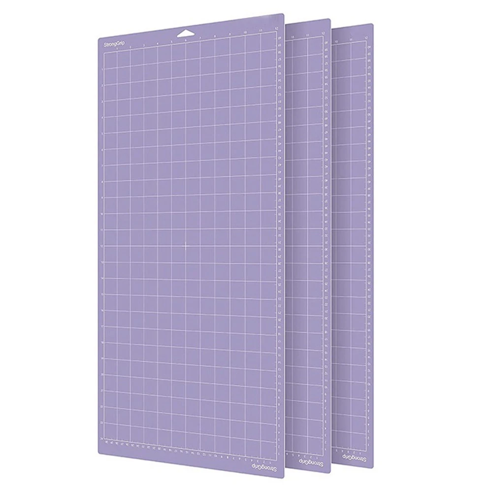 3 Pcs PVC Cutting Mat Grid Cutting Mat Cutting Plotter Special Pad for Cricut Maker 3/Explore 3/Air 2 Purple Stronggrip