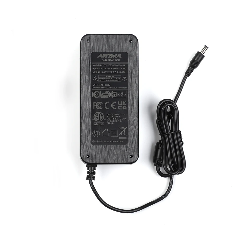 AIYIMA Audio GaN 48V 10A/5A DC Power Supply Charger Amplifier
