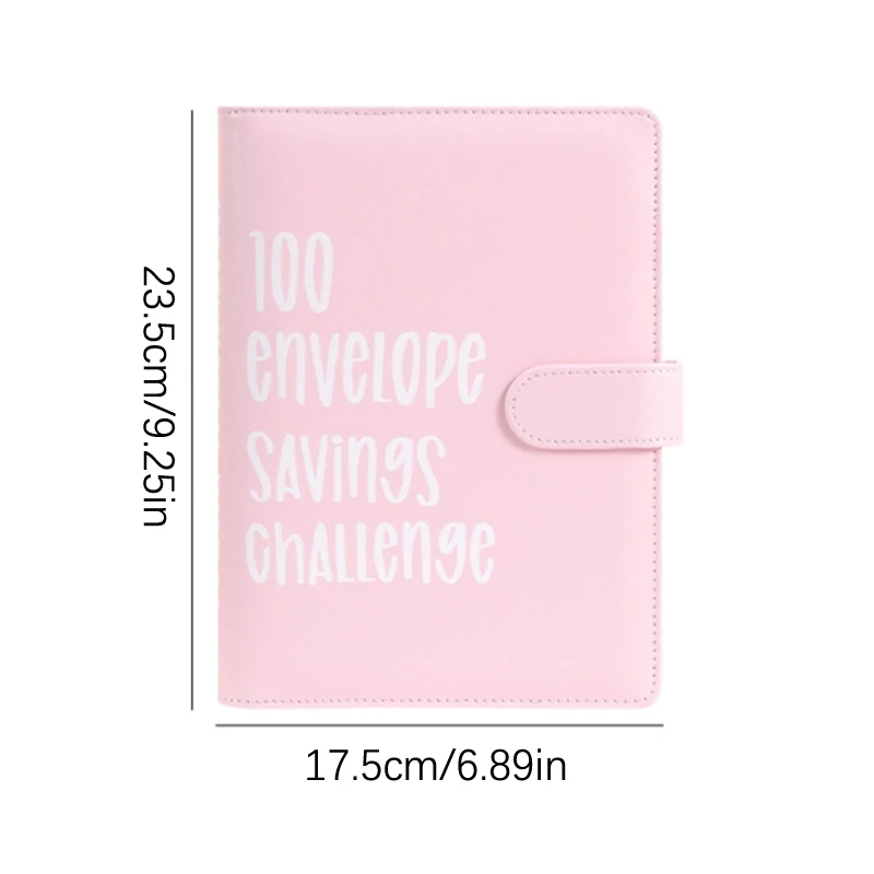 2024 100 Envelope Savings Challenge Laser A5 Loose-Leaf Binder Budget With Cash Envelopes Money Organizer Savings Book