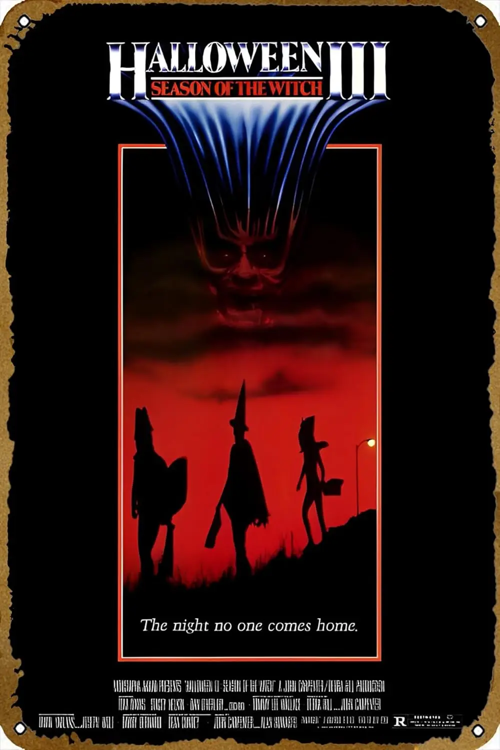 Halloween III: Season of the Witch 1982 Movie Poster Vintage Metal Tin Signs Modern Wall Decoration for Bedroom Office Home Wall