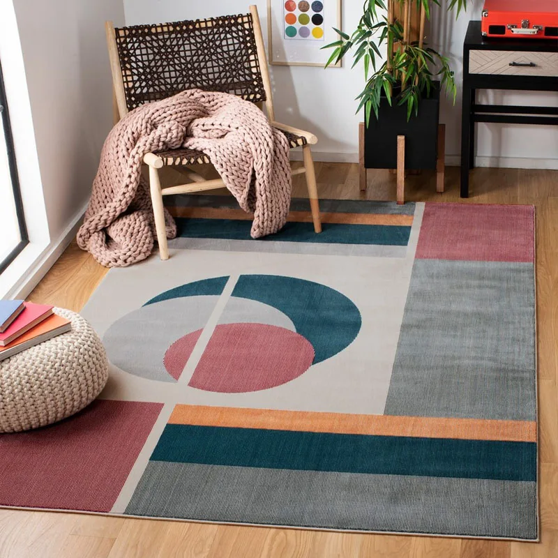 

Modern Minimalist Carpets for Living Room Large Area Bedroom Decor Plush Carpet Home Geometric Floor Mat Fluffy Soft Lounge Rug