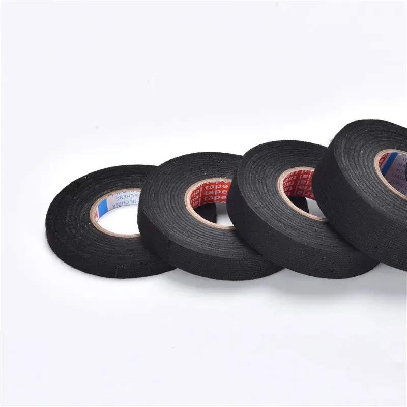 Electrical Insulating Tape Heat Resistant Harness Tape 8/15/19MM Car Cable Harness Wiring Loom Protection Waterproof Tape