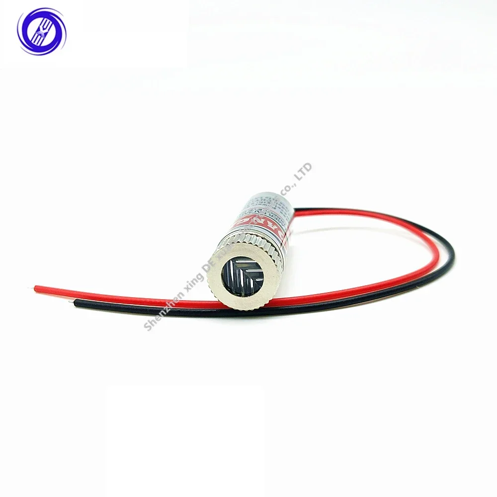 50PCS 650nm 5mW Red Point Line Cross Laser Module Head Glass Lens Focusable Adjustable  Diode  Industrial Diameter 12MM 5V