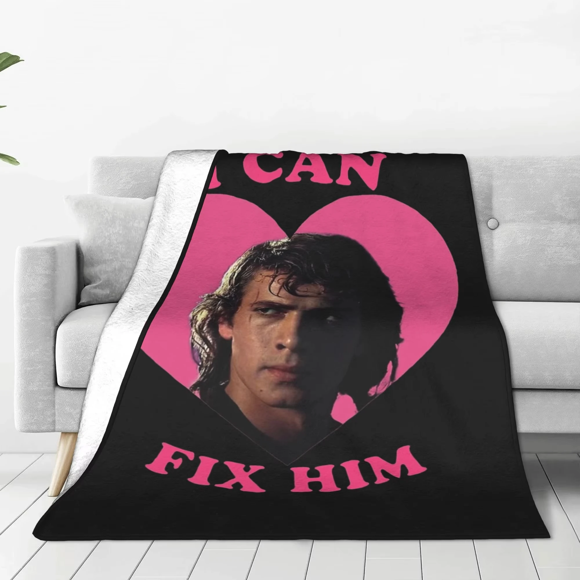 Anakin Skywalker I Can Fix Him Blanket - Pink Heart Fleece Warm Portable Autumn Winter Bed Bedroom Throw