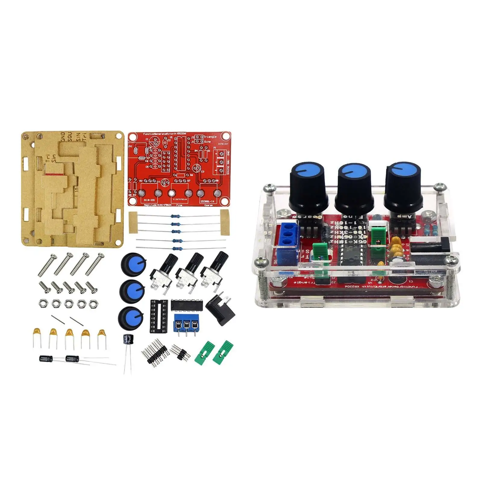 XR2206 Function Signal Generator Sturdy 1 Hz-1 MHz for Hobbyists