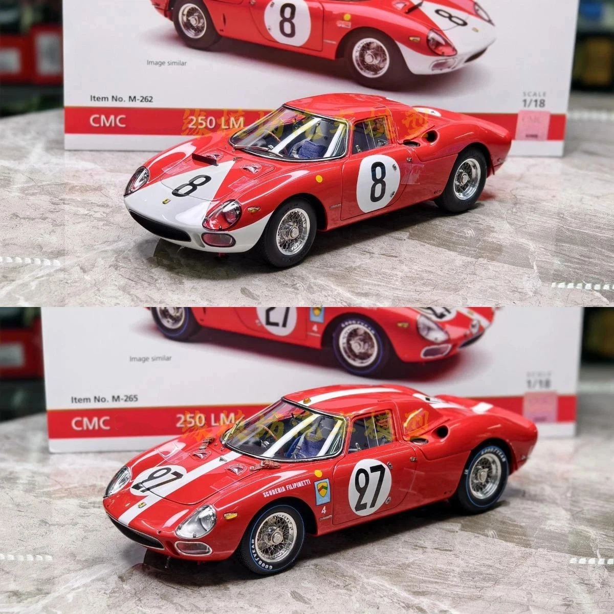 

CMC 1:18 250 LM 1964 1965 моделирование ограниченная серия все открытые металлические статические модели автомобиля из сплава игрушка в подарок