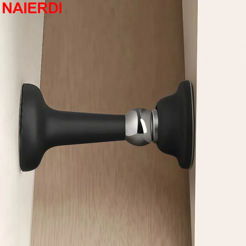 

NAIERDI No-drill Silicone Door Stop Strong Magnetic Door Stopper Buffer Anti Collision Silent Door Holder for Home Bedroom