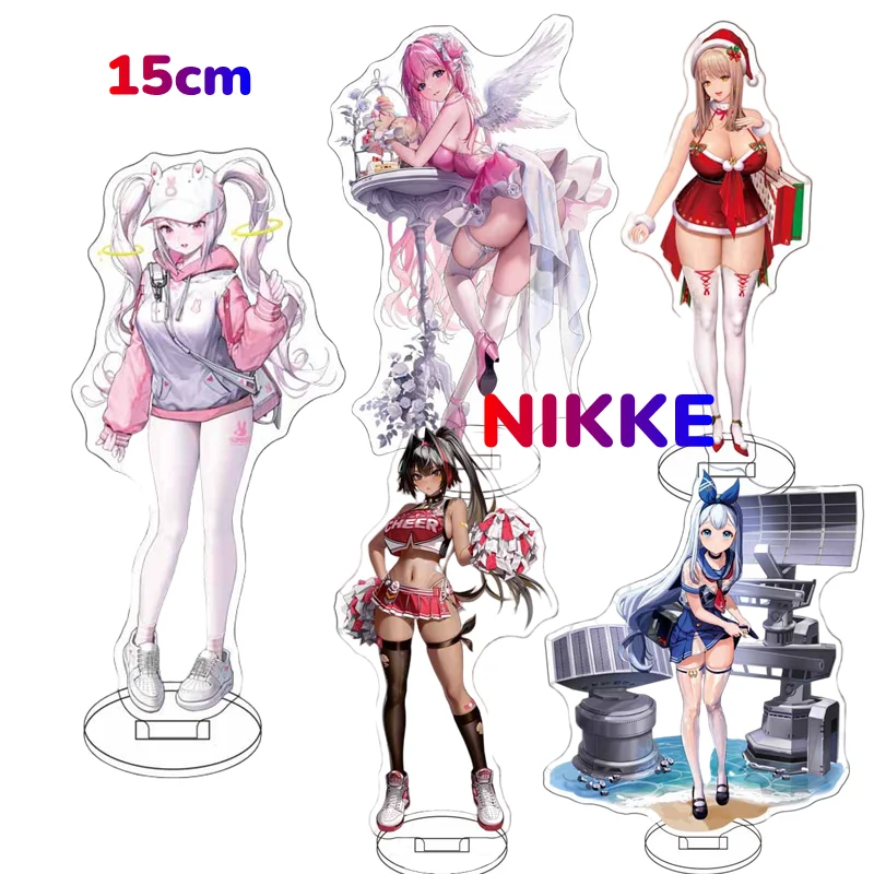 15cm Anime NIKKE The Goddess of Victory Stand Acrylic Figure Emma Miranda Standing Model Plate Desktop Cosplay Kid Jewelry Gifts