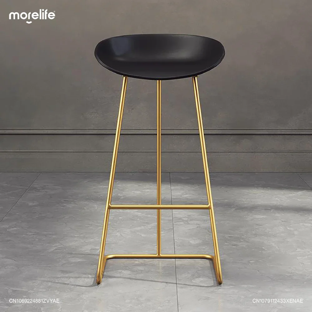 Creative Modern Cashier High Feet Stool New Nordic Iron Art Bar Chairs Counter Stools Minimalist Hotel Cafe Bar Stool Furniture