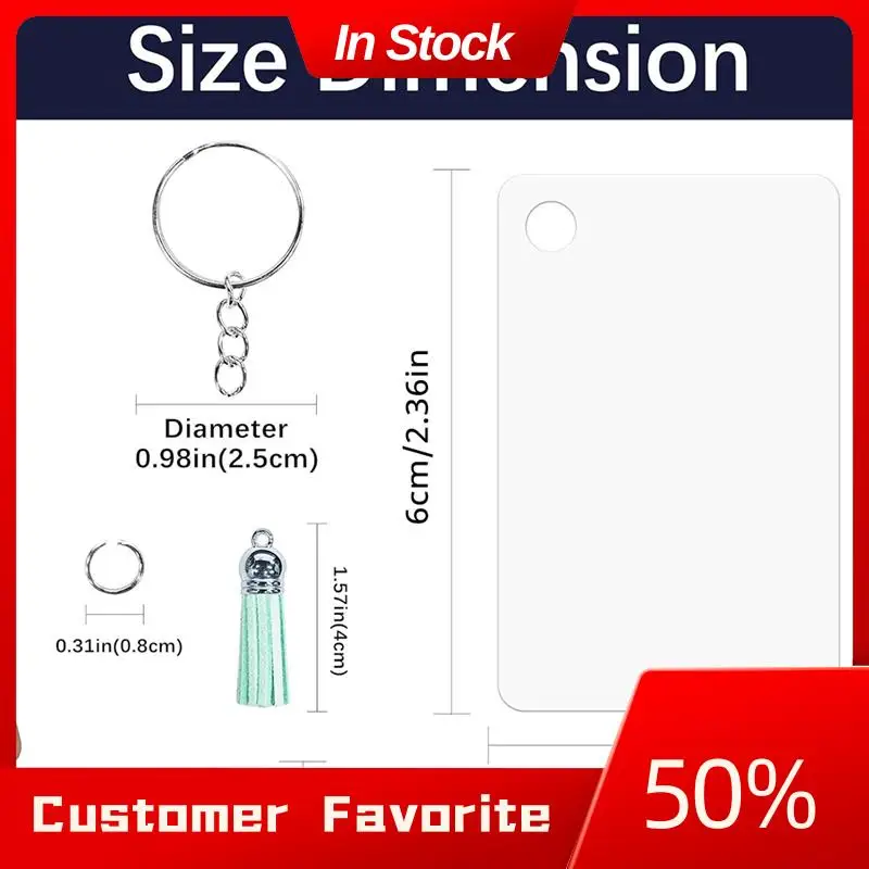 AT03 Top Metal Sublimation Keychain Blanks Double Sided Sublimation Blanks Keychain Blanks Rectangle