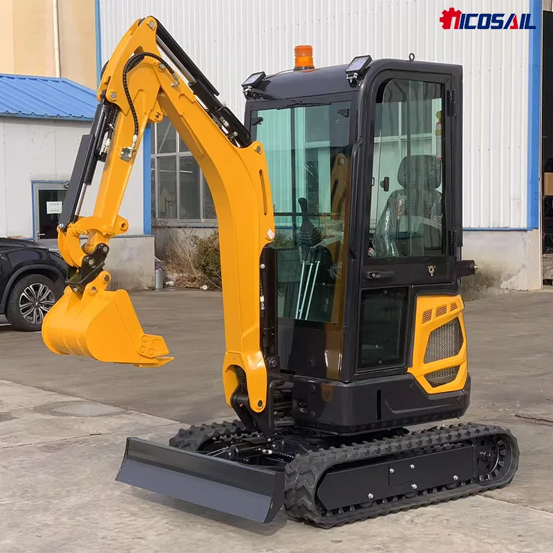 

Customized Orchard Small Excavator Price Agricultural Digging Trenches 1800kg Mini Crawler Excavators for Sale