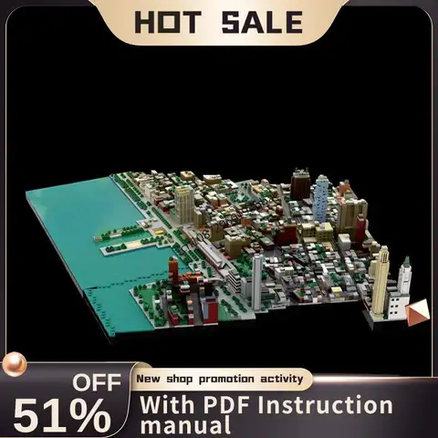 New 5696Pcs City Hot Selling Street View Moc Tribeca New York Model Custom Puzzles Diy Creative Ideas Kids Toys Birthday Gifts