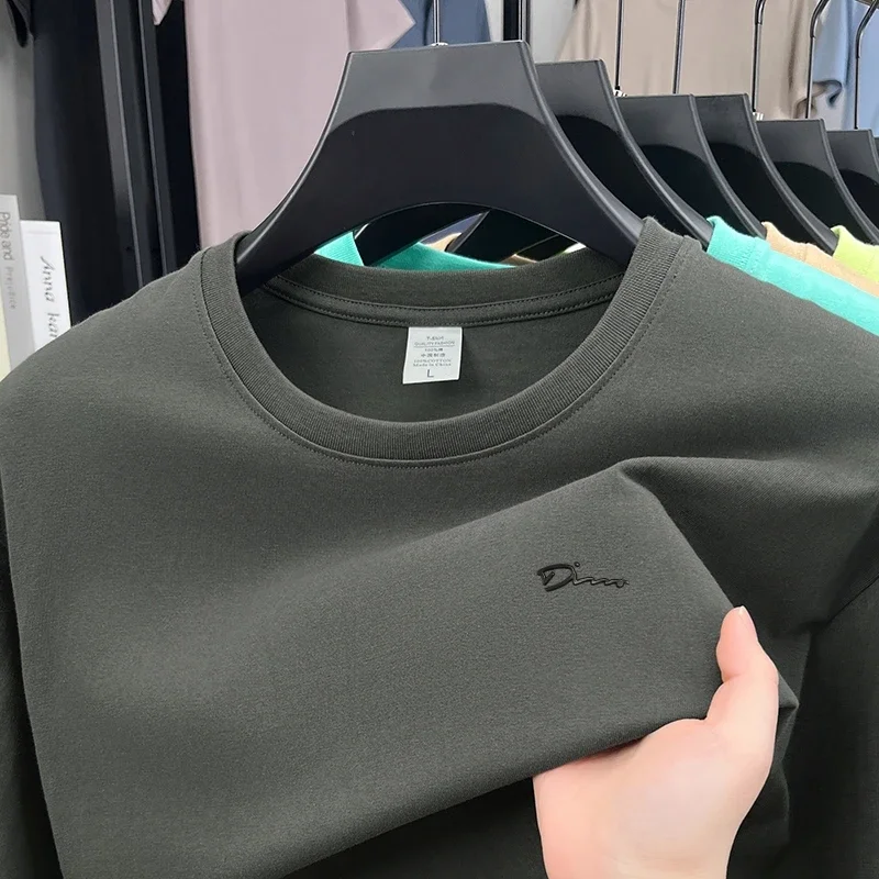 

Оригинальный дизайн, мужская футболка из 100 хлопка с круглым вырезом и короткими рукавами, летнее новое поступление, дышащая универсальная спортивная мужская одежда с буквенным принтом