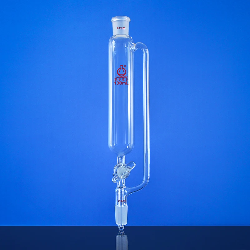 LH LABWARE Constant pressure drip funnel without scale, Replaceable glass valve, Borosilicate glass, LH-220