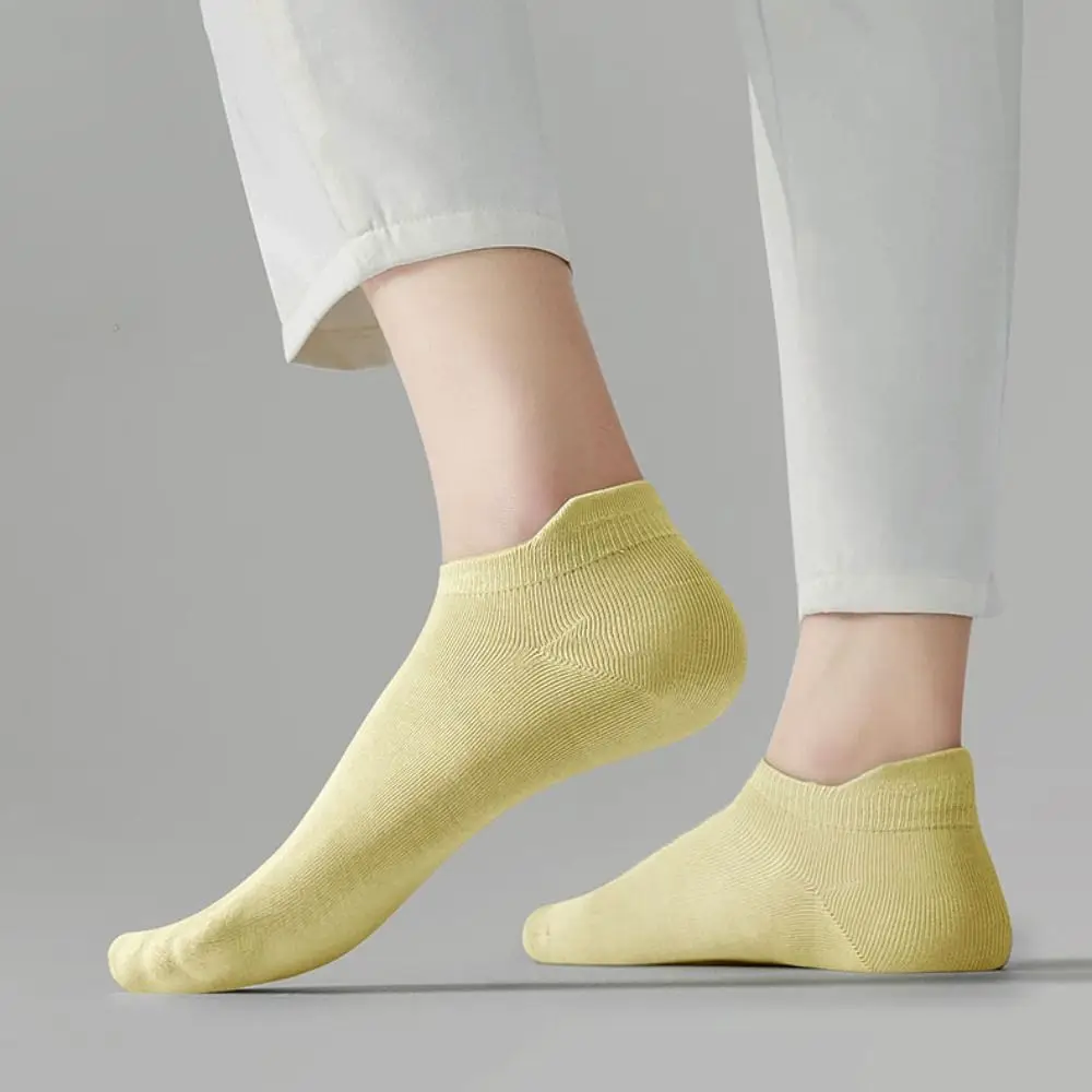 

10 пар невидимых носков-лодочек ярких цветов, корейский стиль, дышащие сетчатые короткие носки, повседневные спортивные носки, женские носки с подтяжкой ушей