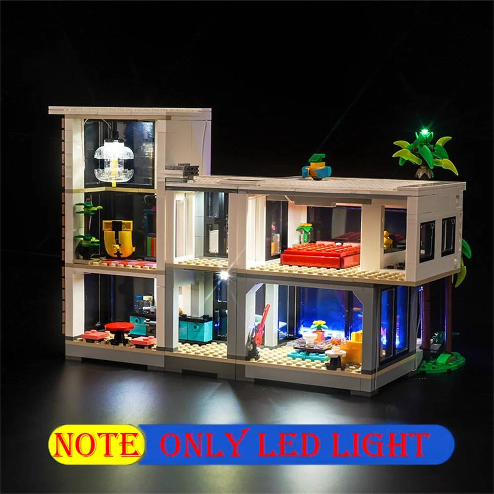 House Led Light Kit For 31153 Modern House Not Include Building Blocks (Only Lighting Set)