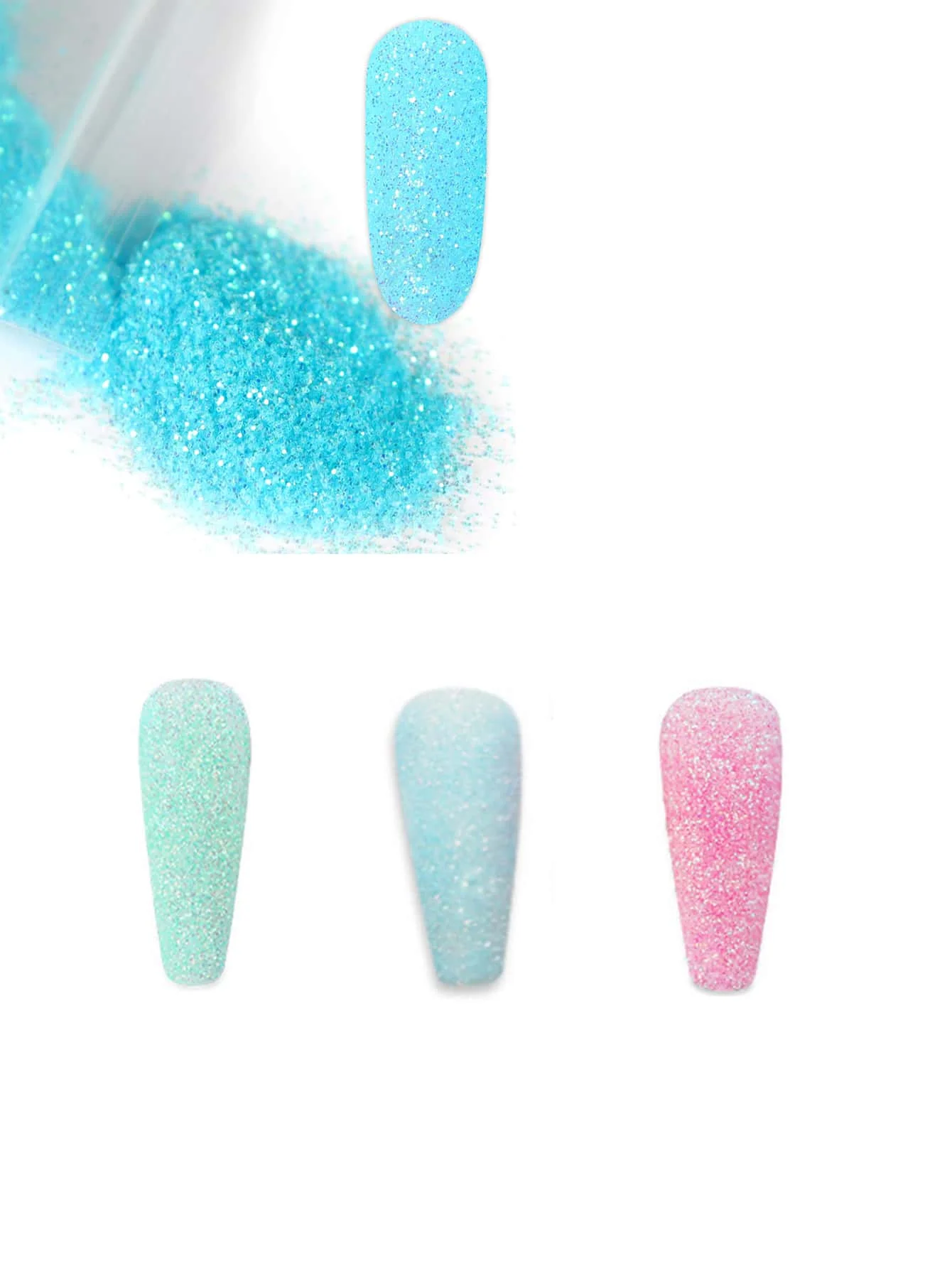 6 Flaschen schillernde, feine Glitzer-Serie, Pulverharz, Zubehör, Glitzer (10 g), Flocken, Basteln, Pailletten, Epoxid-Chips, Flocken für Trommeln – Detail 2