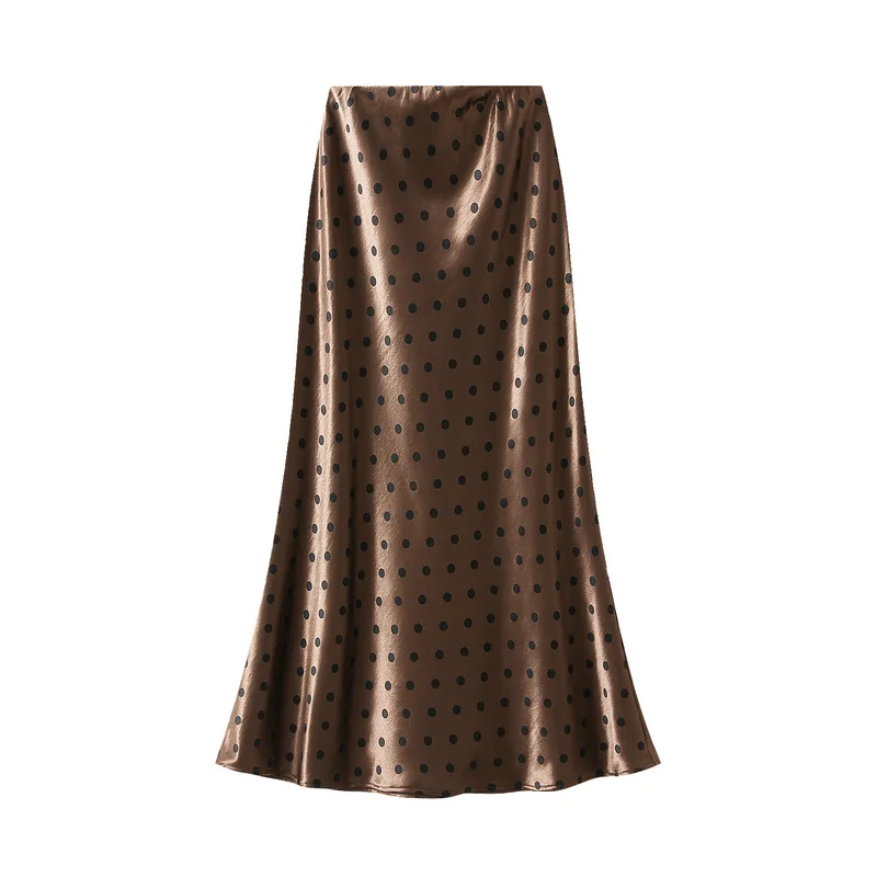 

Neploe Polka Dot Mid-length Temperament Europe Skirts Office Lady New High Waist Women Skirt Straight Bodycon Slim Mermaid Falda