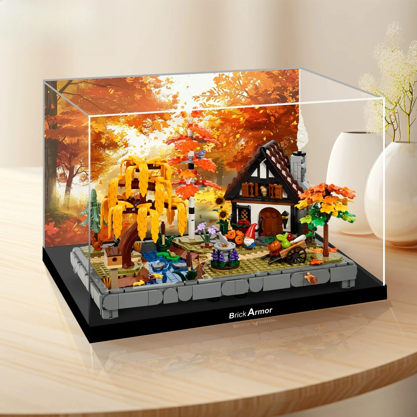 Suitable for LEGO 11372 Autumn Cottage Garden Building Block Storage Acrylic Display Box - view 4
