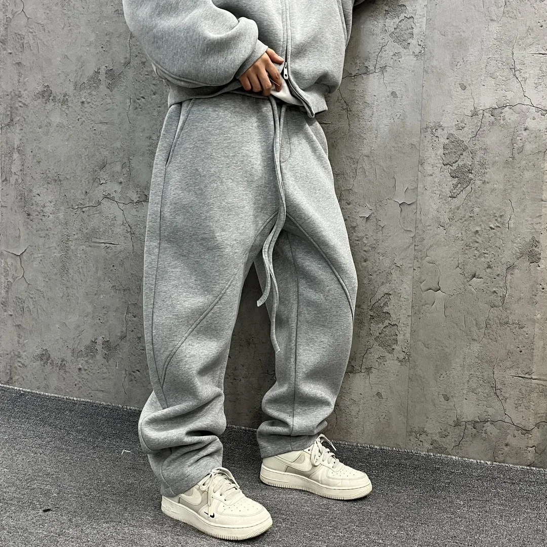 

Loose Micro-Cone Sporty Sweatpants Casual Pants for Men And Women 550g Spring Autumn Heavyweight Versatile Casual Knife Pants