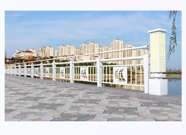 التخصيص ريفرسايد درابزين معدني عزل البلدية سياج درابزين الفولاذ المقاوم للصدأ بارك سياج واقي #3