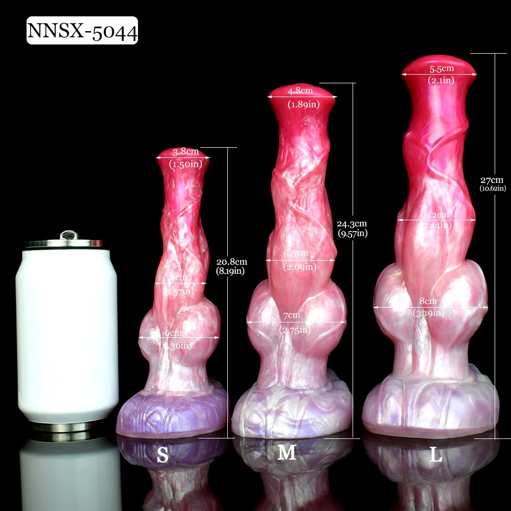 NNSX 3 Sizes Fantasy Animal Dog Knots Dildo With Suction Cup Silicone Sexy Toys For Woman Anus Massage Vagina Stimulate Sex Shop
