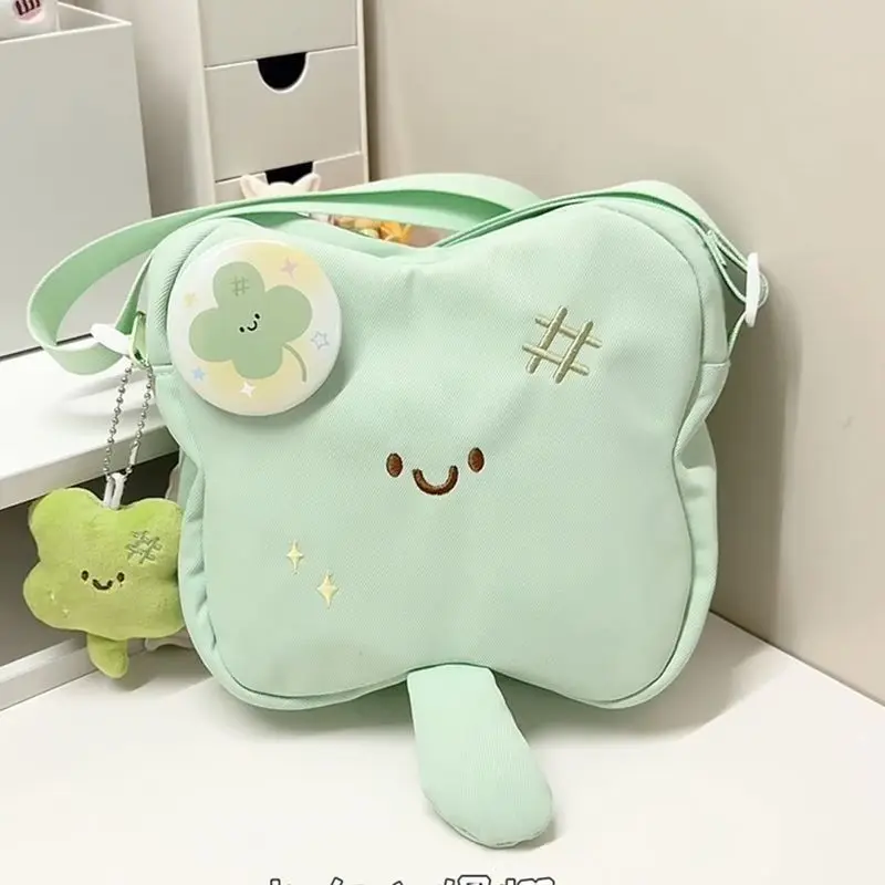 

Японский мультфильм, милый четырехлистный клевер, мини-сумки-мессенджеры, сумка для хранения камеры, значок Ita, сумка на плечо, женские сумки