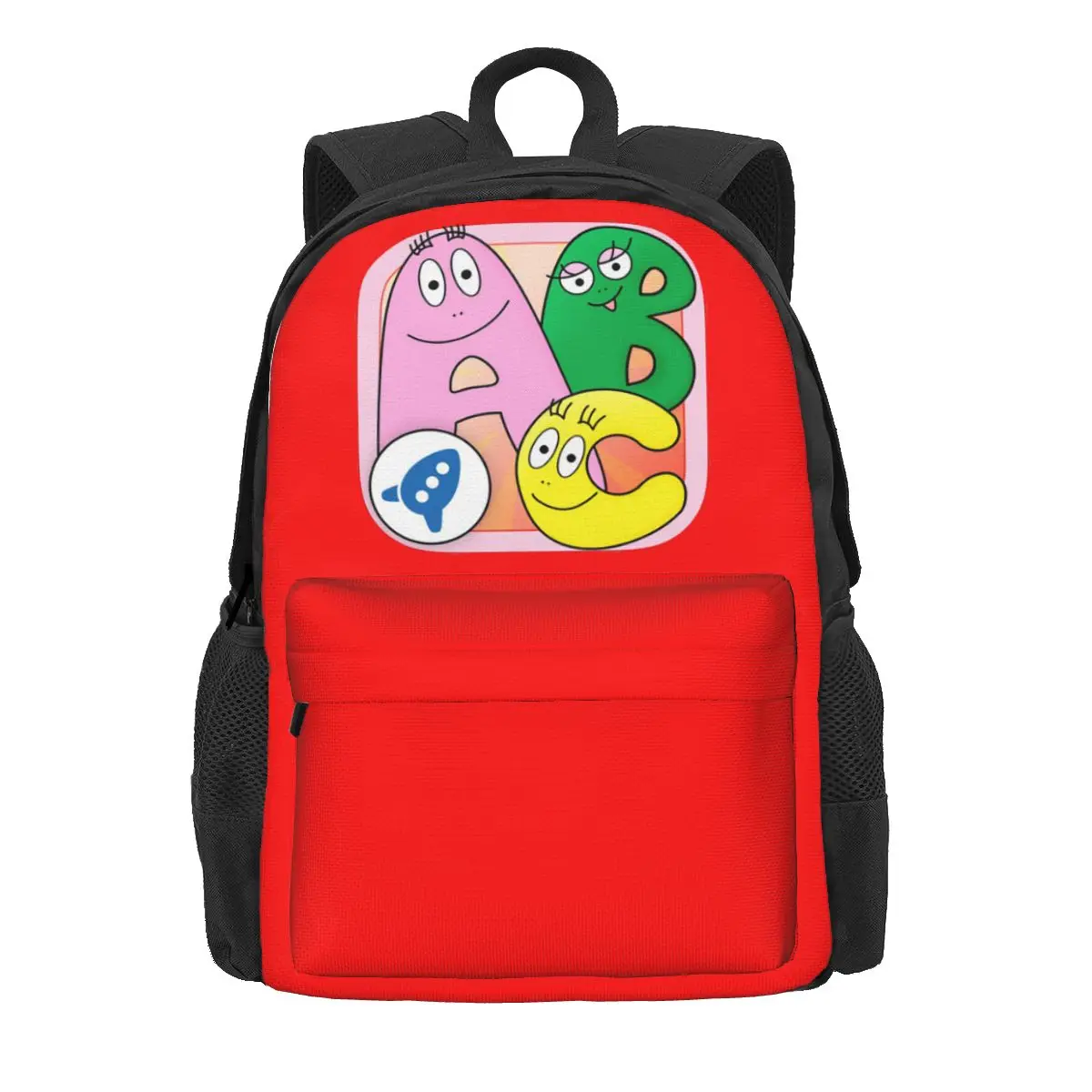 

Les Barbapapa Barbamama Women Backpack Student School Bag Parent Child Computer Backpack Kids Large Capacity Shoulder Bag