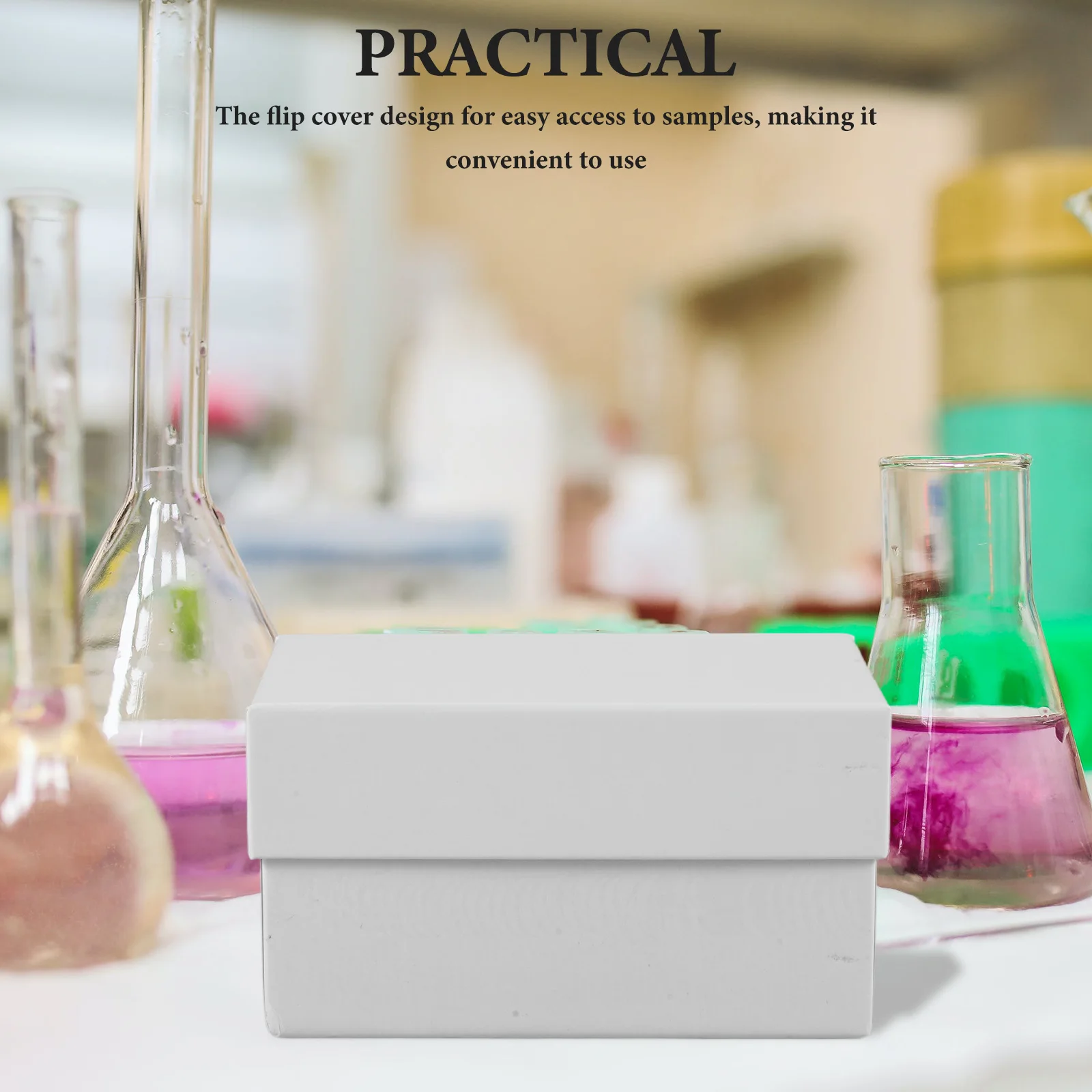 

Freezer Sample Storage Box Liquid Seal Container Organizer Boxes Outdoor Chest Water Proof Microcentrifuge Tube Holder Lab