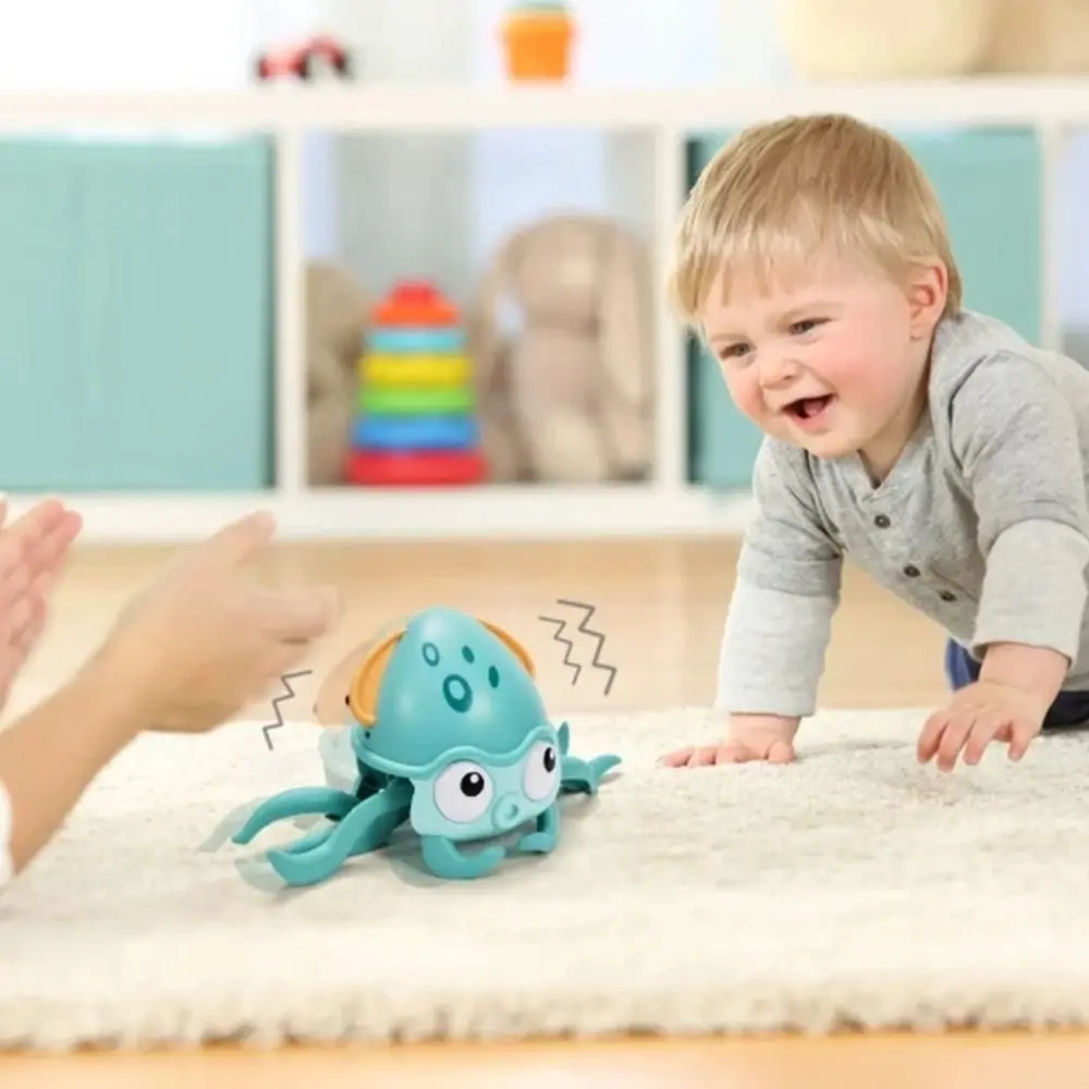 

Light&Music Dancing Squid Toy Automatic Sensing Educational Electric Dancing Octopus Cartoon Flat Ground Escape