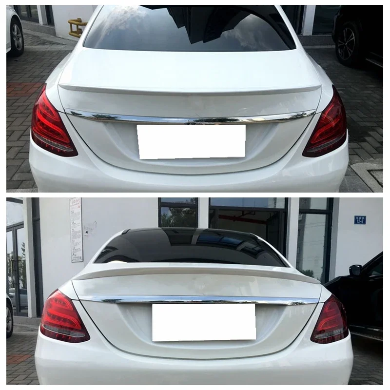 am gStyle Car Wing Spoiler For 2014 - 2020 Mercedes W205 C205 C-class C250 C300 C350 4Door Rear Trunk Spoiler ABS Tail Lip Wing