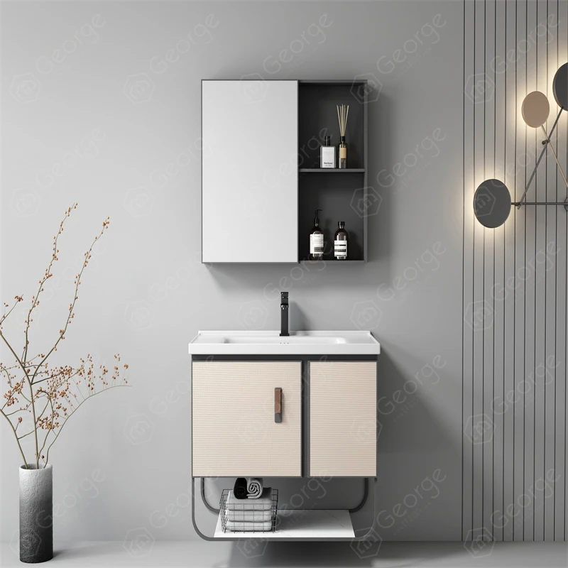 

Simple Style Aluminium Bathroom Vanity Bathroom Cabinet L6605