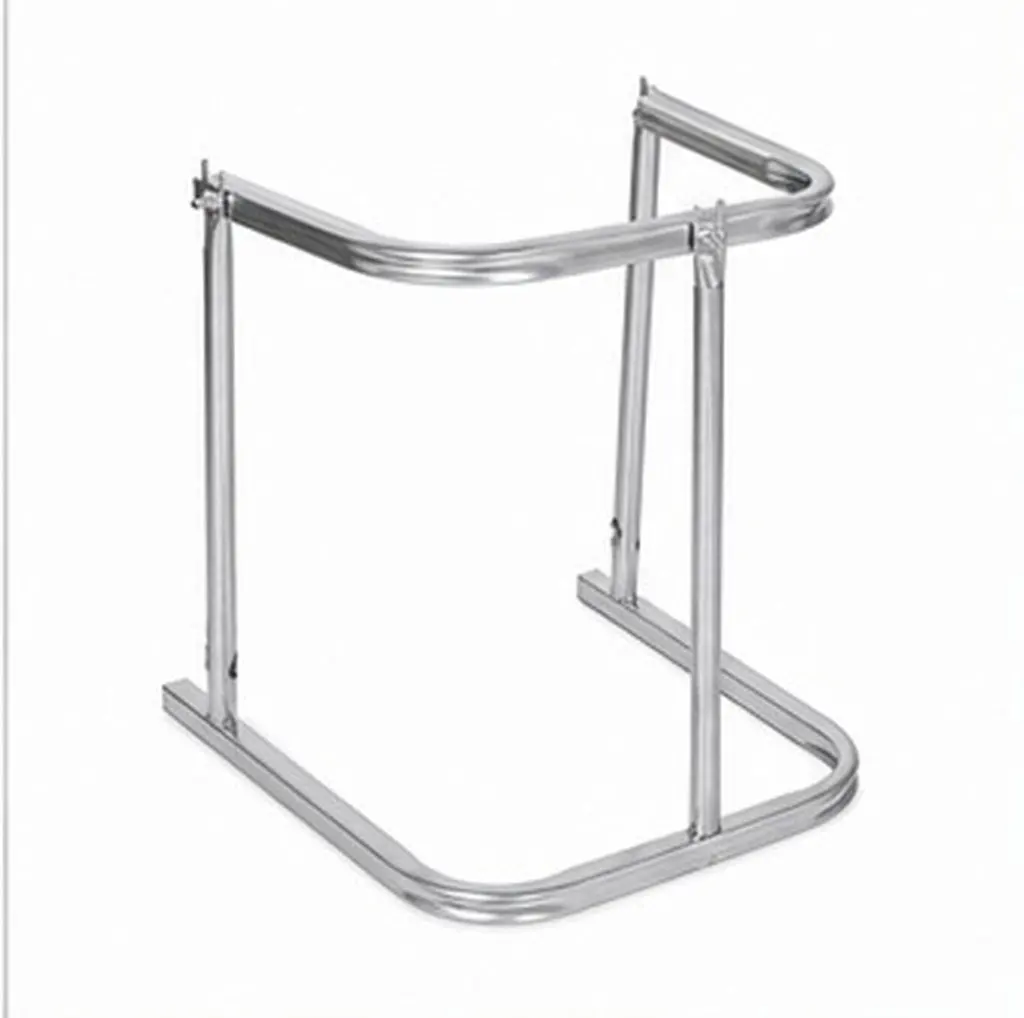 Heavy Duty Metal Outdoor Garbage Bag Holder Frame Portable Yard Waste Station for Garden Lawn Trash Bag Support Stand