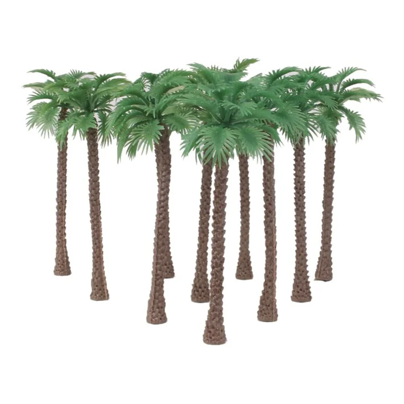 ABXE-120 pièces palmier modèle arbres/modèle de paysage en plastique disposition artificielle forêt tropicale Diorama
