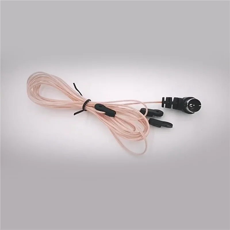 ABJF-3X هوائي راديو FM 75 OFM ثنائي القطب داخلي T هوائيات النحاس HD استقبال جوي ذكر نوع F موصل