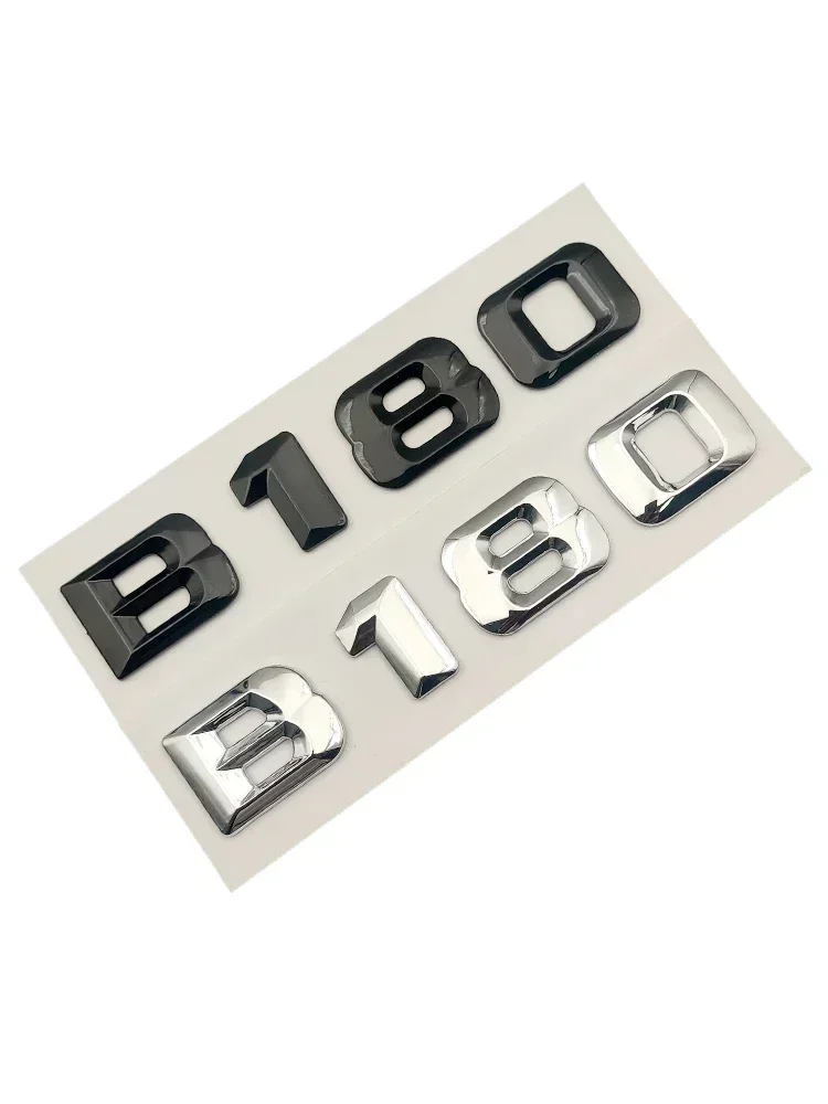 لمرسيدس بنز B180 لاصق الشعار CDI 4 Matic 4matic ثلاثية الأبعاد ABS كروم لامع أسود سيارة جذع رسائل ملصقات شعار الملحقات