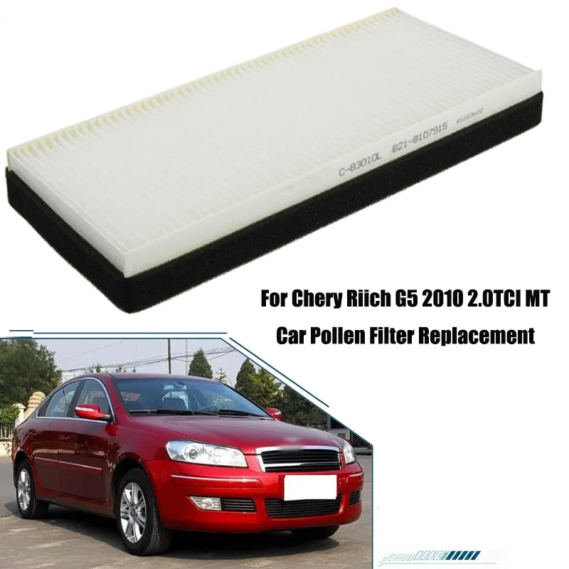 1pc/2pcs Cabin Air Filter For Chery Riich G5 2010 2.0TCI MT Car Pollen Filter Replacement