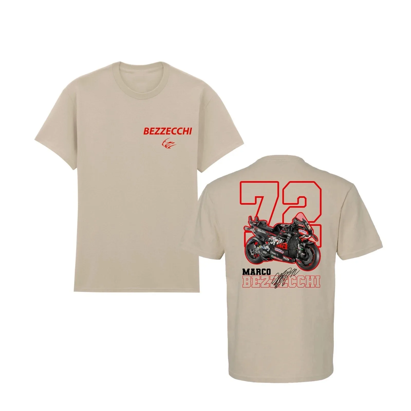 2026 MotoGP Marco Racing T-Shirt Rider Number 72 Motorcycle Bike Lovers Gift High-end Luxury Unisex Style Both of Men and Women