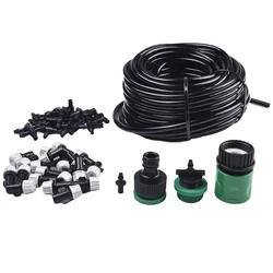 20M Garden Automatic Irrigation Kit Spray Nozzle Micro Drip Watering Kits Automatic Watering Device Mist Pump Cooling Garden