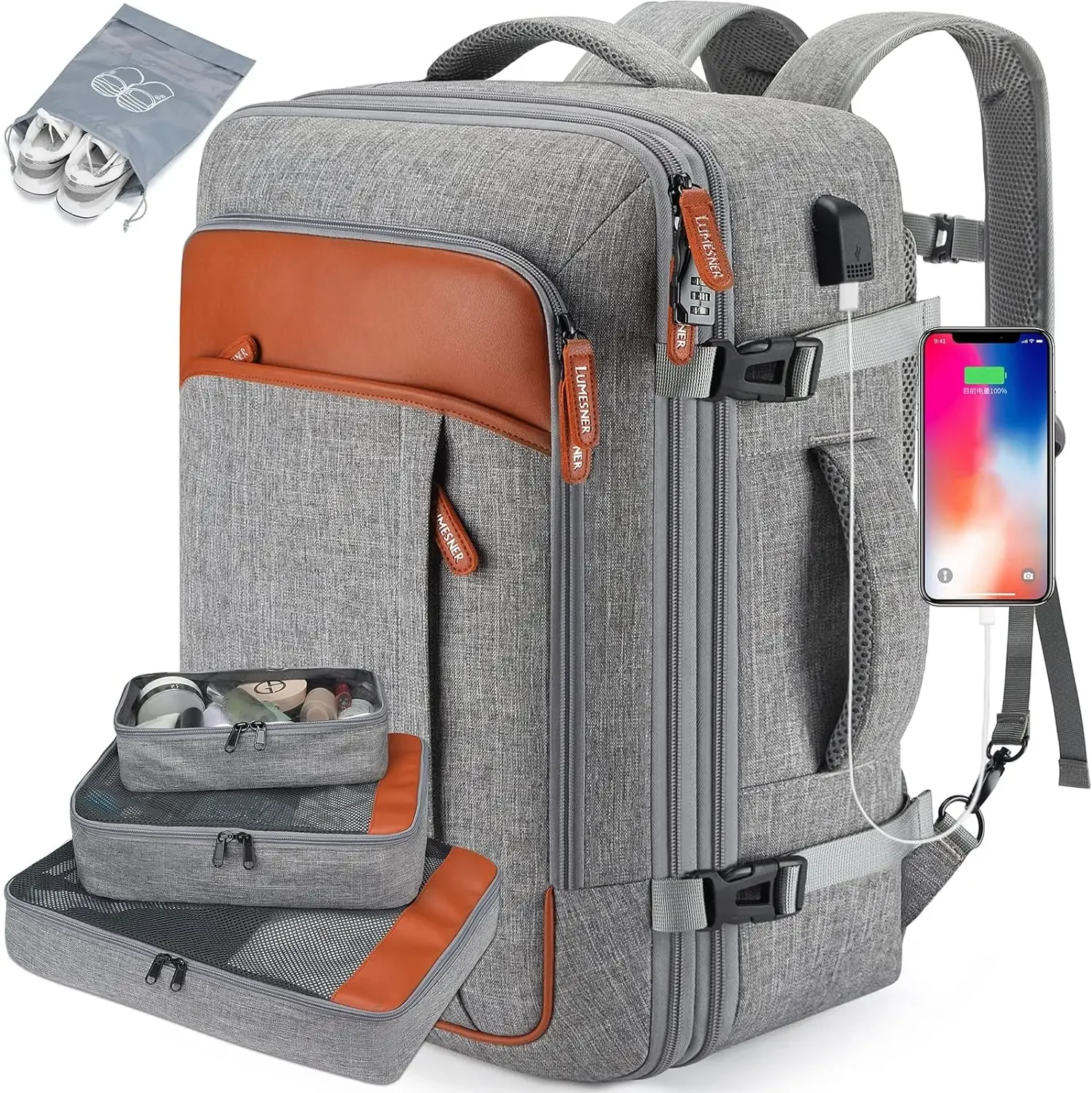 New Large Capacity Business and Travel Backpack Men's Multi-functional Waterproof Computer Backpack Travel Backpack