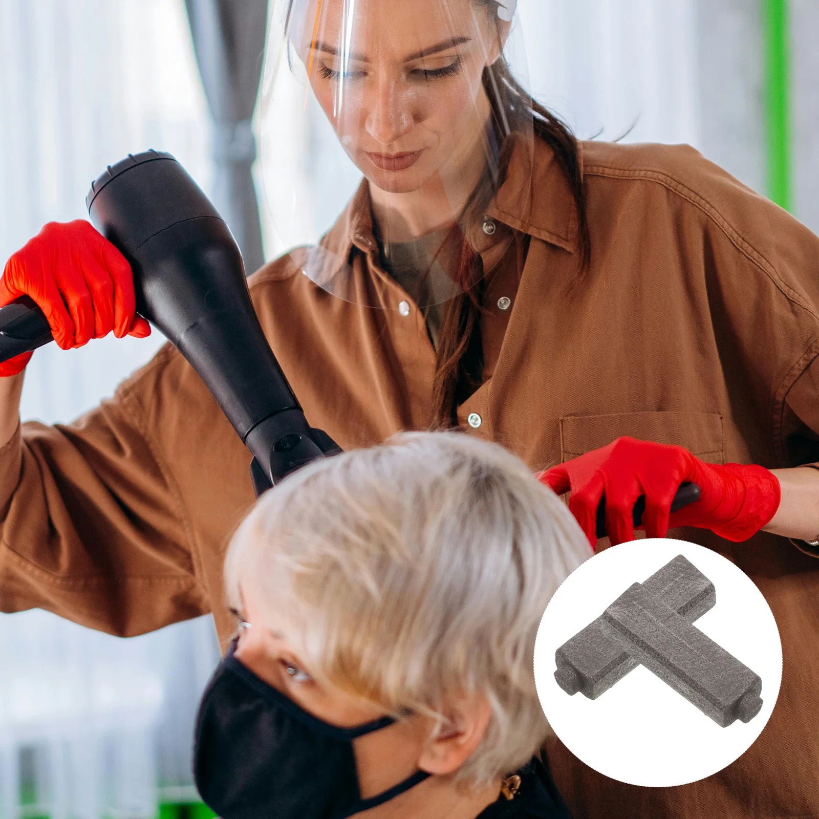 

20Pcs Hair Dryer Carbon Brush Set - Precision Fit Motor Carbon Brushes for Blower Motor Maintenance Hair Dryer Replacement Parts