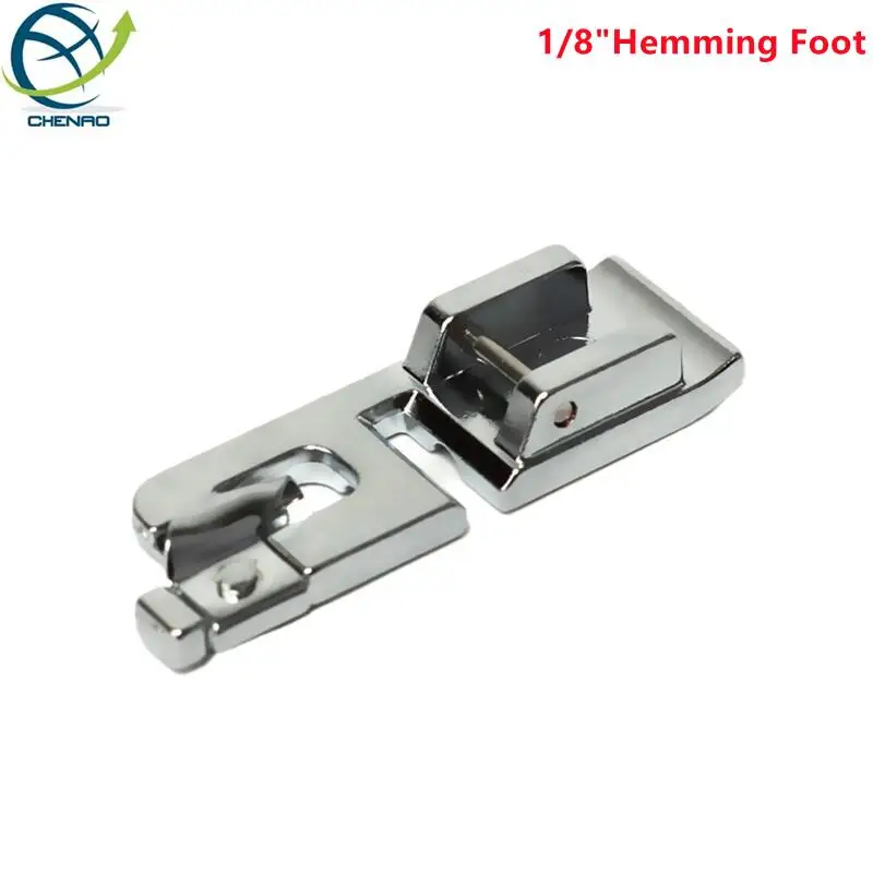

Domestic Sewing 1/8" Hemming Foot Snap On Foot Will Fit BROTHER, JANOME, TOYOTA, NEW SINGER Sewing Machines#CY-7307-1