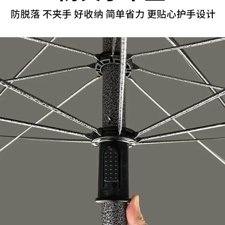 Sombrilla grande de patio – Inclinable con protección solar negra - imagen 5